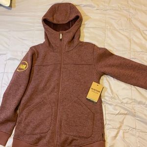 burton purple full zip hoodie